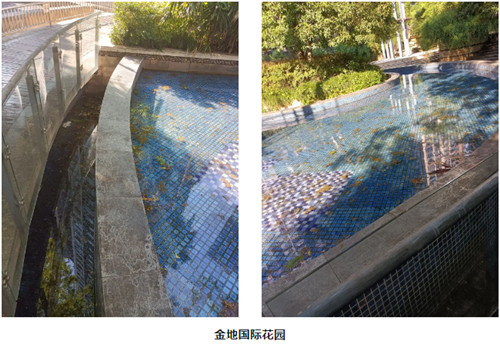 金地繞池走，水凈人清爽